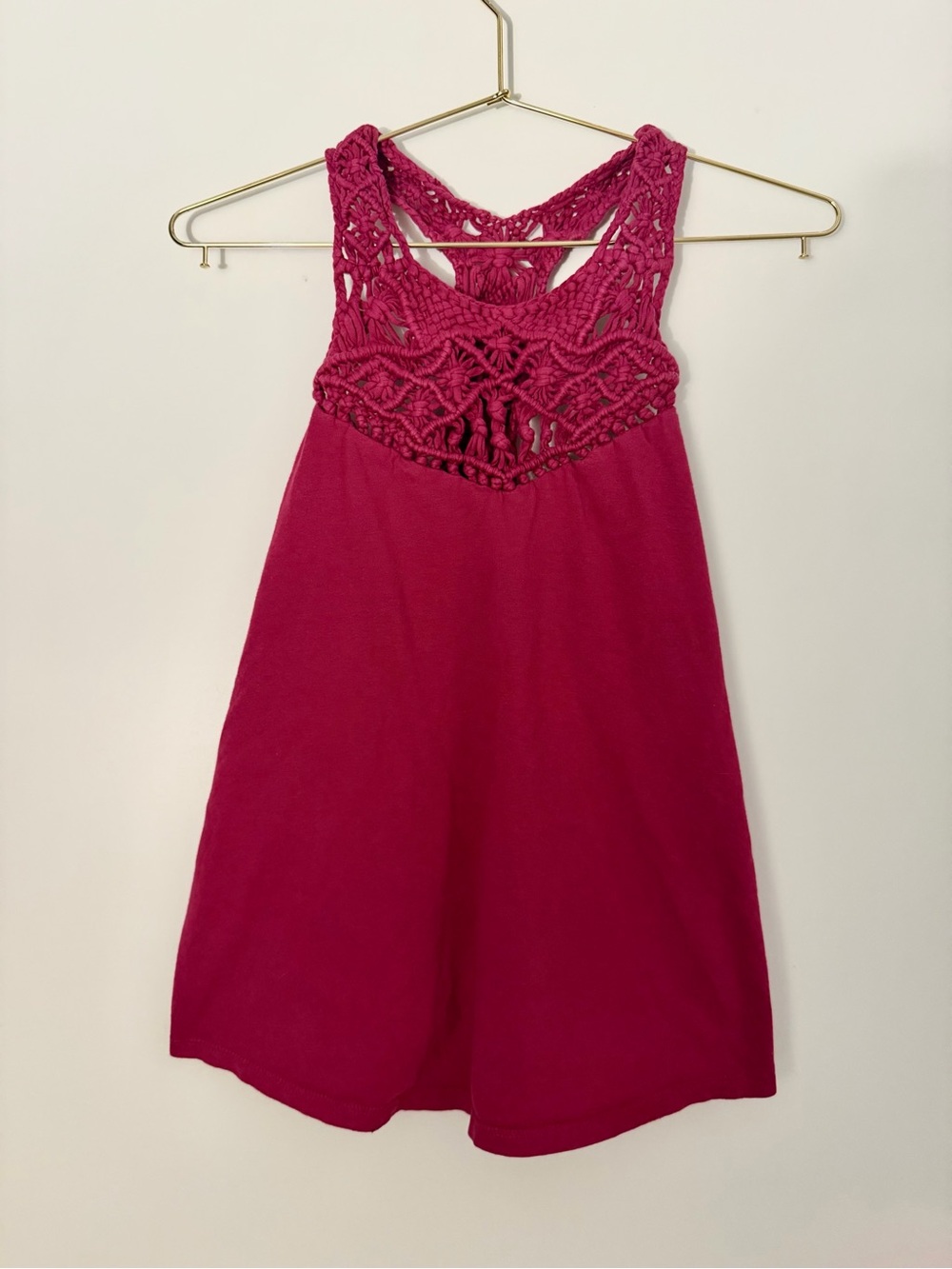 Billabong Crochet Neckline Racerback Tank